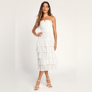 White midi Lulu’s dress